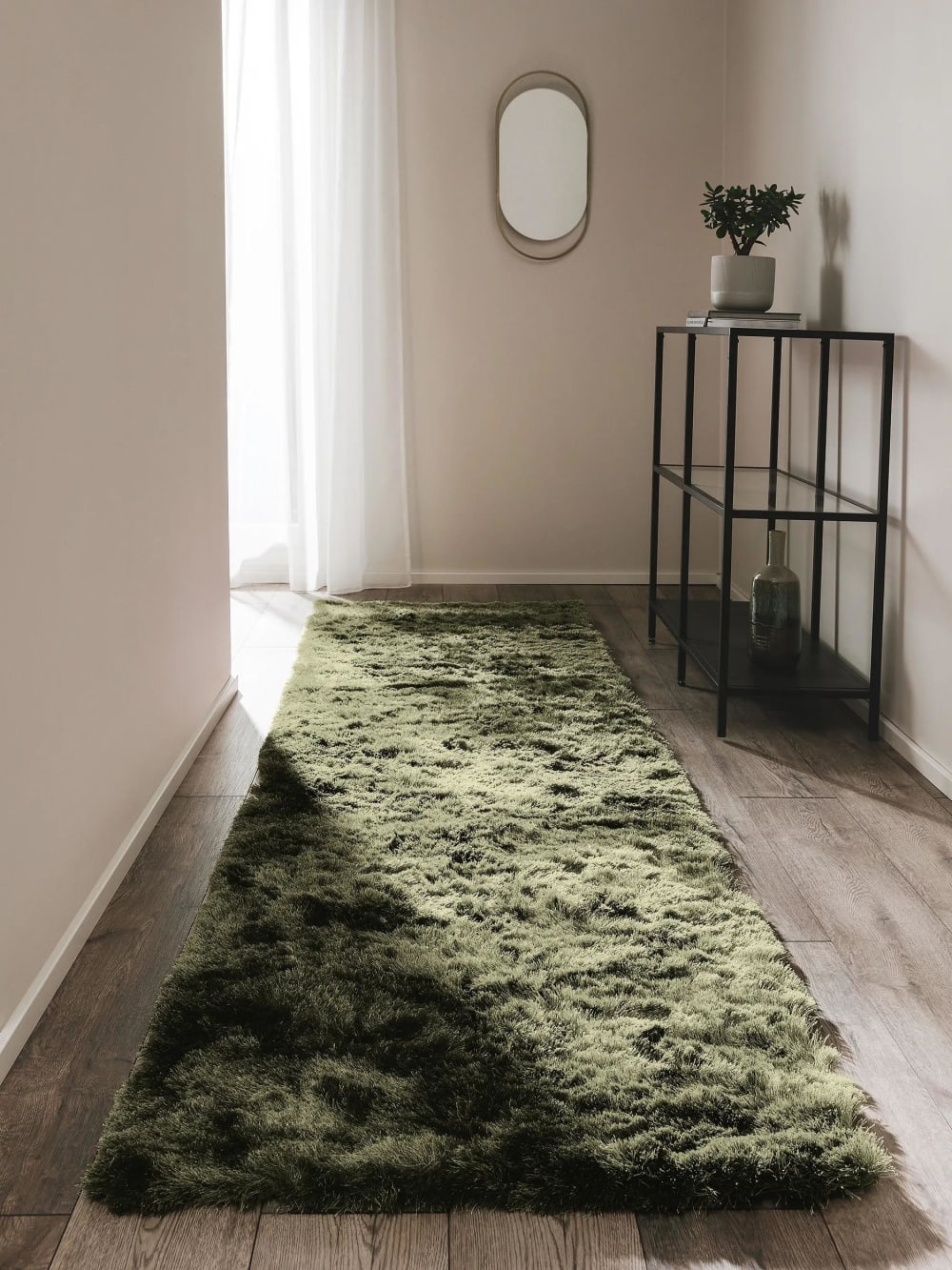 Hochflorteppich grün 80x300 - Maisons Du Monde