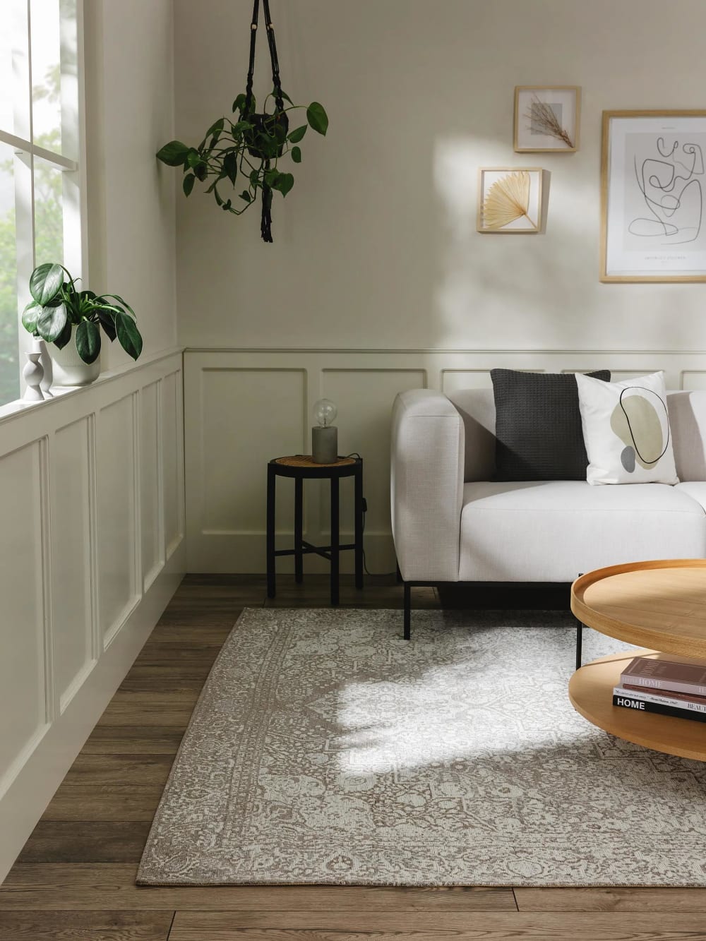 Flachgewebeteppich grau 80x165 - Maisons Du Monde