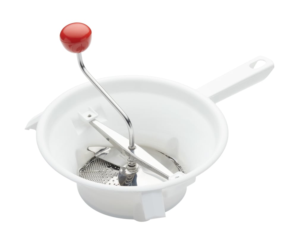 Moulin à légumes en plastique blanc