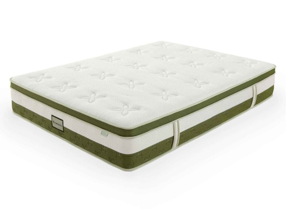 Matelas hybride 160 x 200 cm ressorts mémoire de forme épaisseur 30 cm