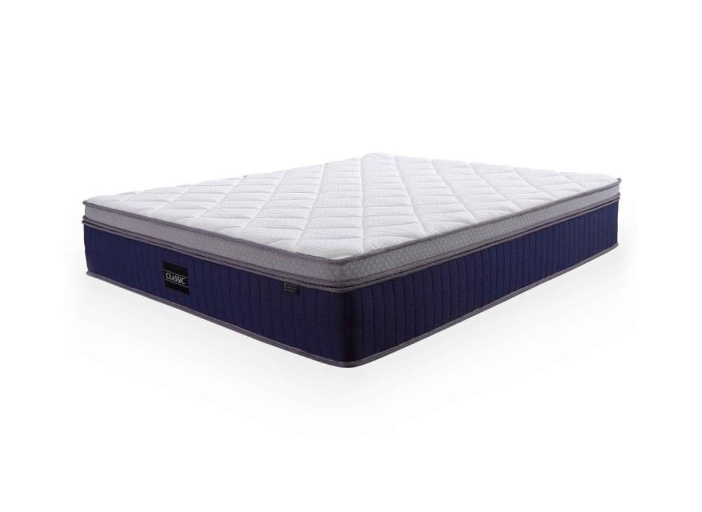 Matelas hybride 140 x 190 cm ressorts ensachés mémoire de forme 31 cm