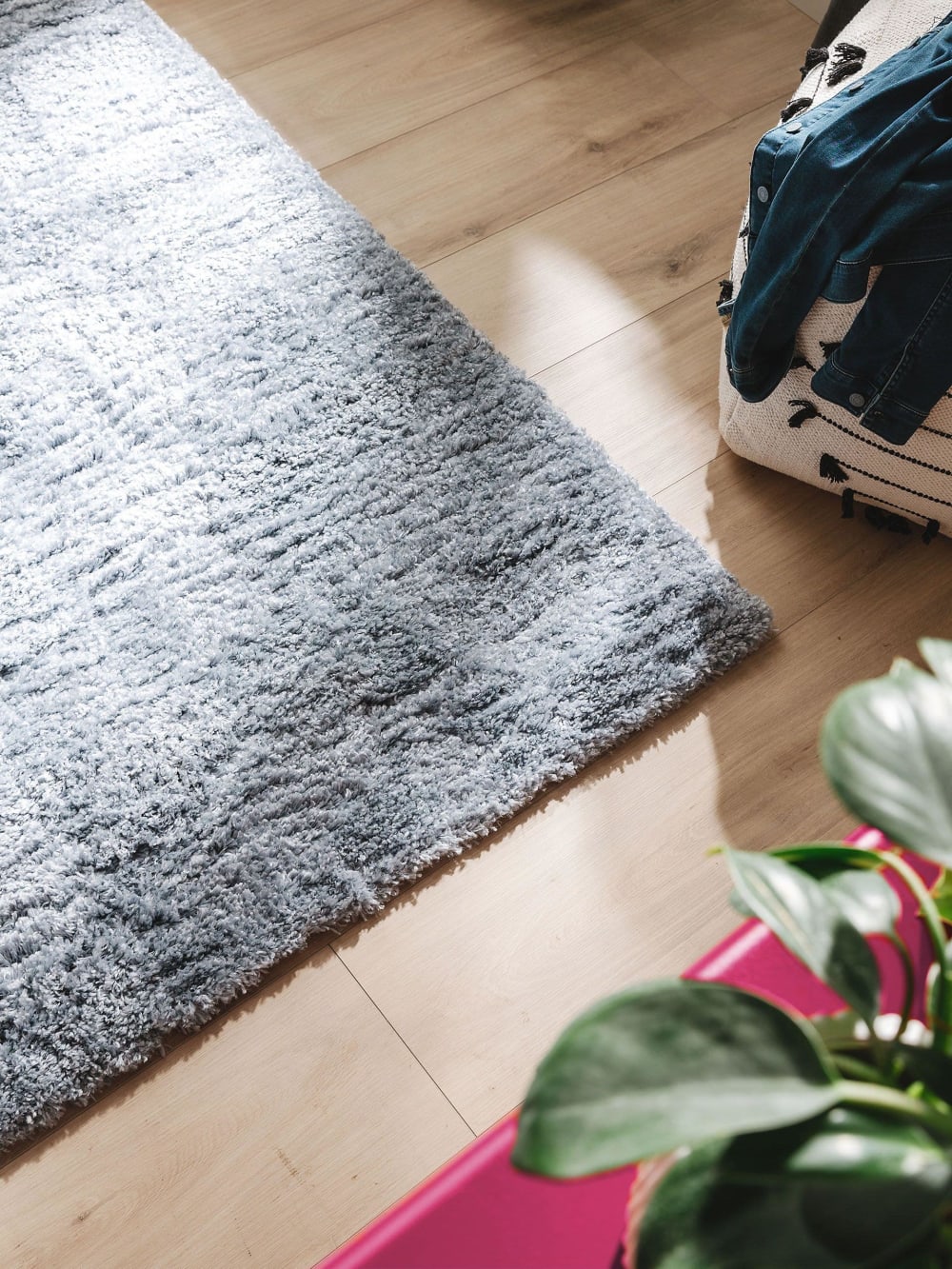 Tapis à poils longs bleu 200x290 — vue 4