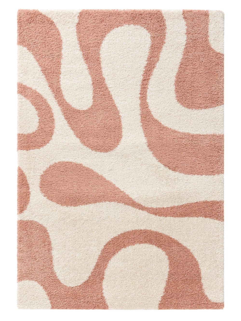 Tapis à poils longs - rose