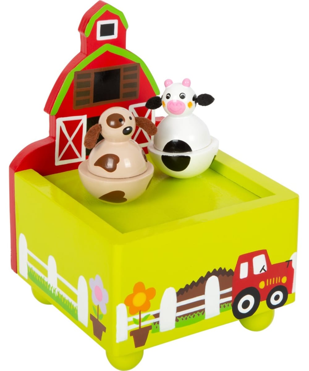 Small foot company Spieluhr Bauernhof BEIGE HOLZ Kinder