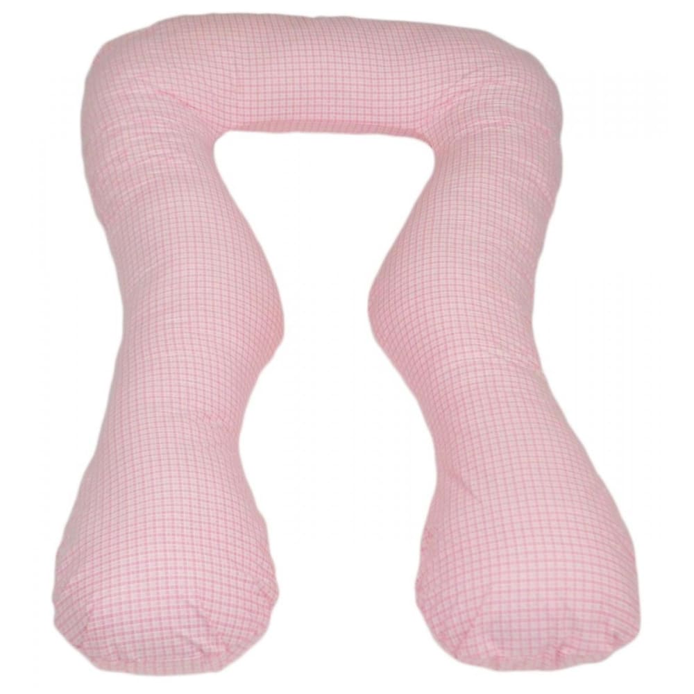 Velinda - coussin à usages multiples rose à carreaux