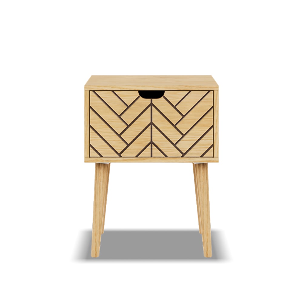 Table de chevet pin clair