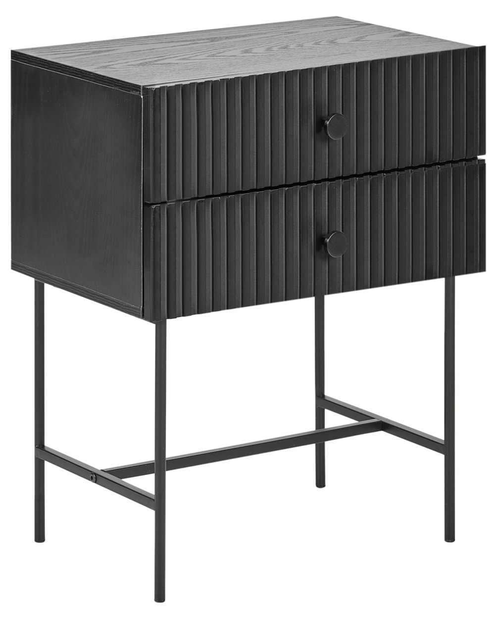 Table de nuit à 2 tiroirs