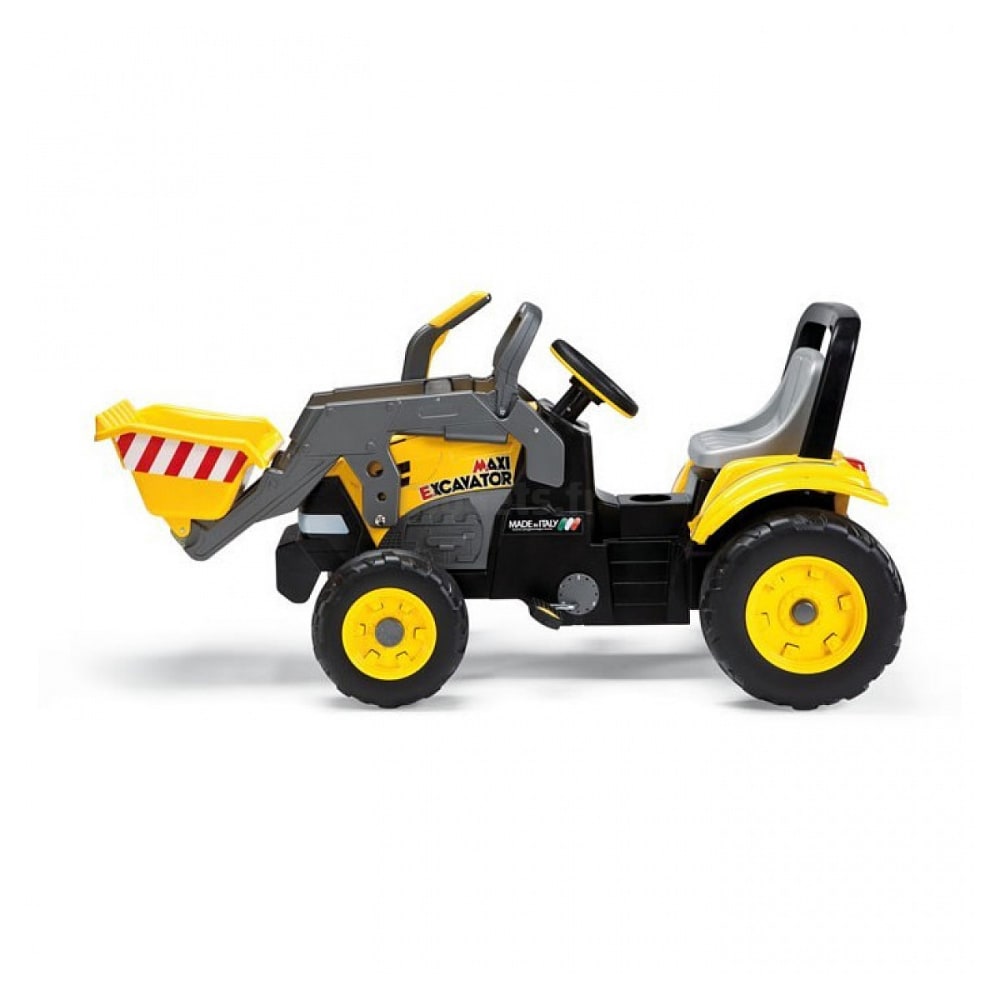 bulldozer à pédales Maxi Excavator jaune (Peg Pérego) - Image 1