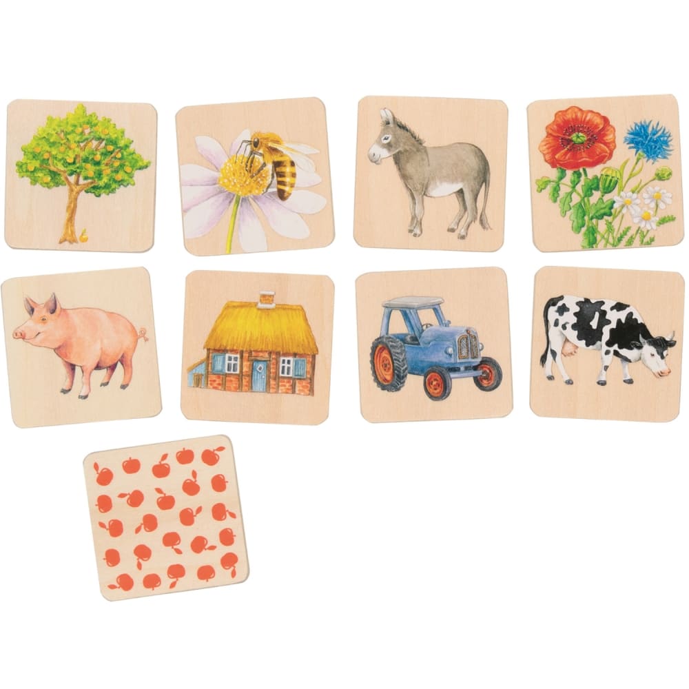 Goki Memo Auf dem Land BEIGE HOLZ Kinder