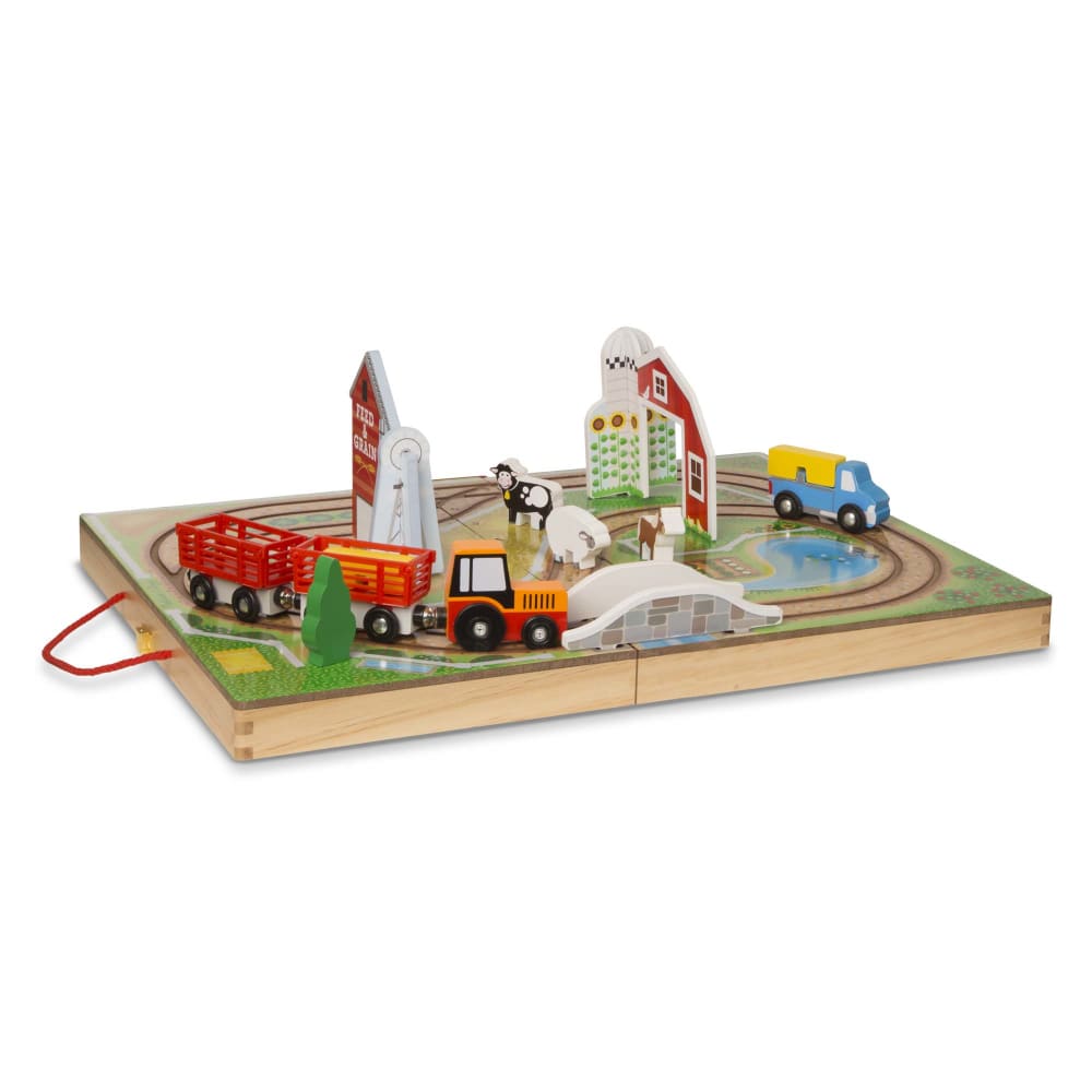 Melissa & Doug Bauernhof zum Mitnehmen ROT HOLZ Kinder