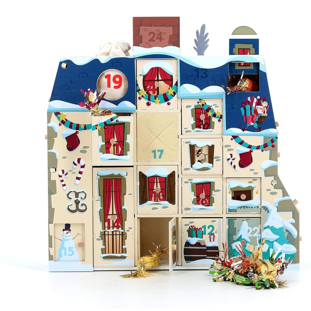 Vilac Adventskalender zum Befüllen BEIGE HOLZ Kinder