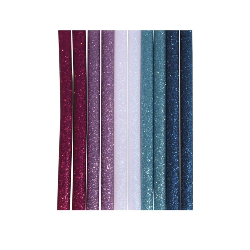 10 bâtonnets de colle à paillettes pour pistolet à colle 10 x 0,7 cm -