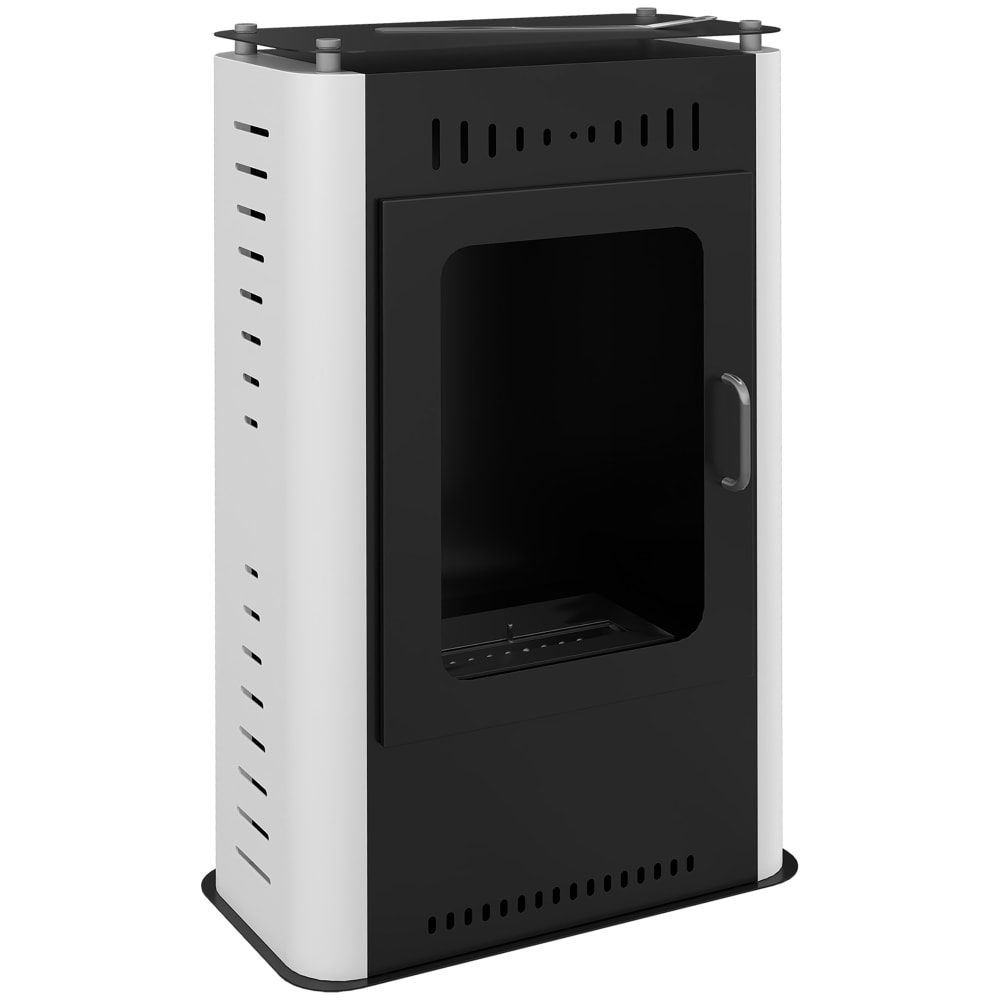 Cheminée poêle à éthanol réservoir 1,2l acier noir Cheminée poêle à éthanol réservoir 1,2l acier noir