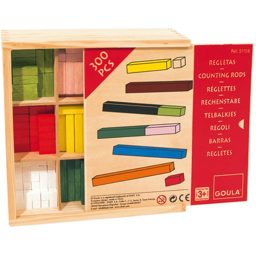 Goula Rechenstabe -300 Zimmer MEHRFARBIG HOLZ Kinder