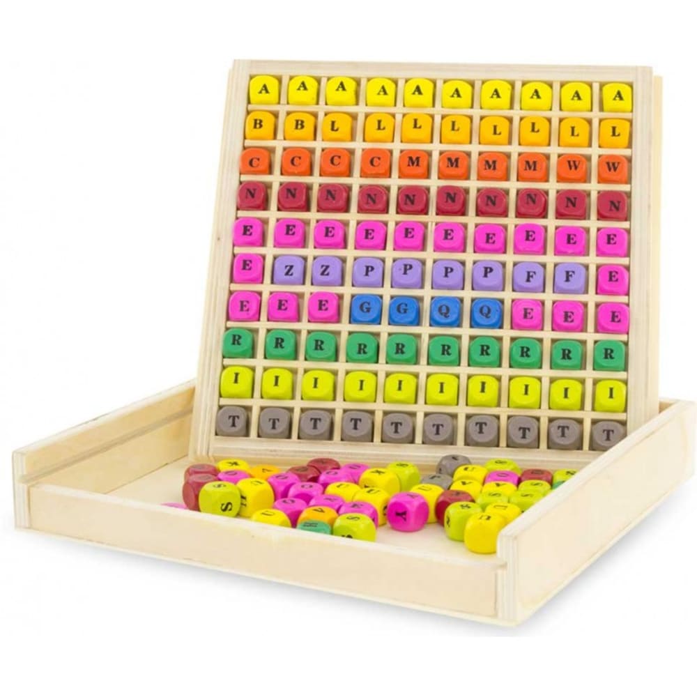 Ulysse Buchstabenkasten BEIGE HOLZ Kinder