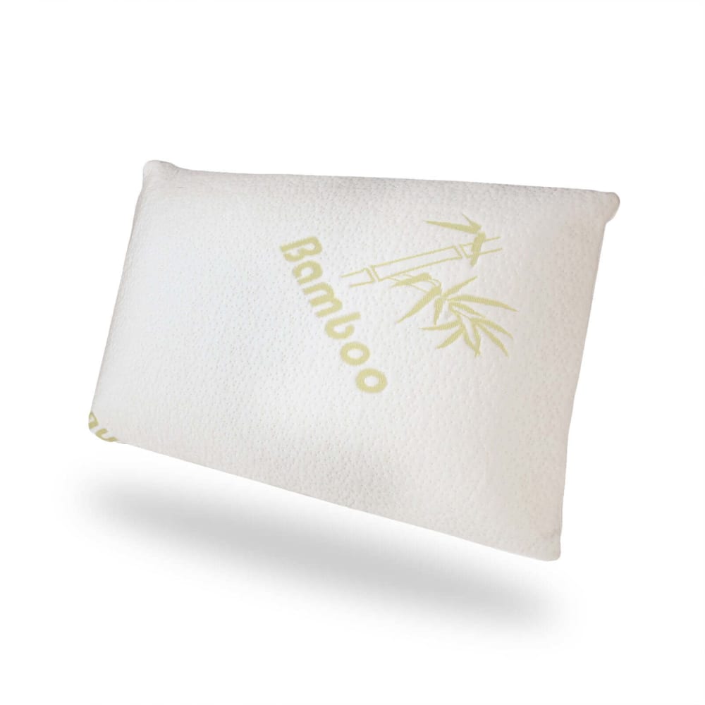 SAMPUR Memory foam kissen bambusbezug abnehmbar 40x70cm Beige Pes - Polyester