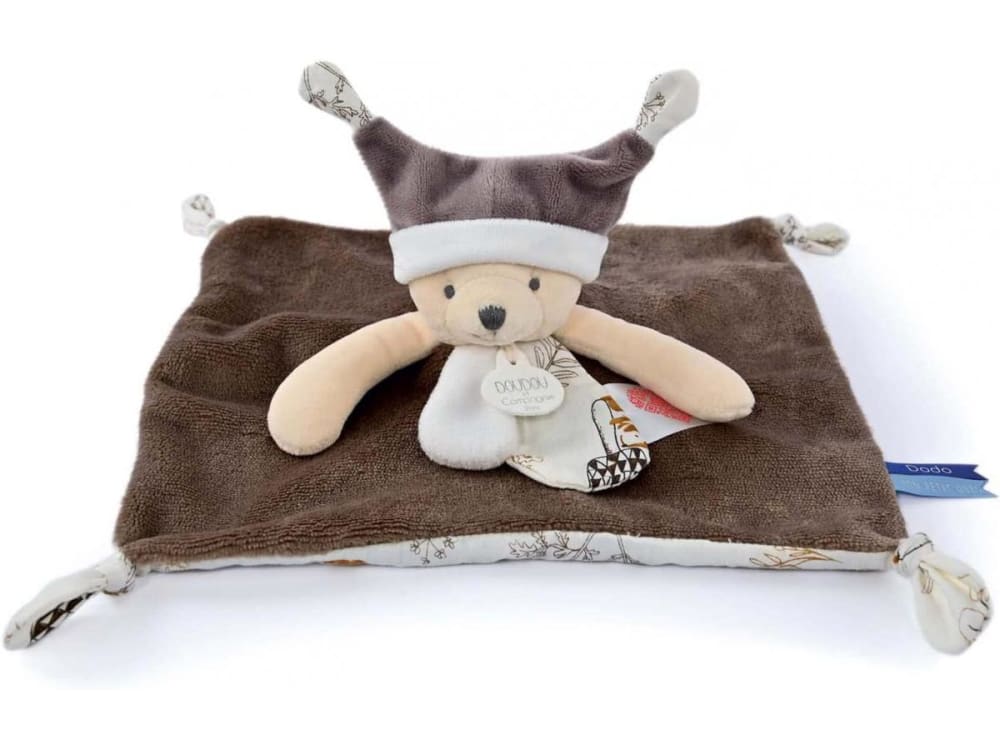 Doudou et Compagnie Kuscheltier Braun bär mit Geschichten Braun Pes - Polyester
