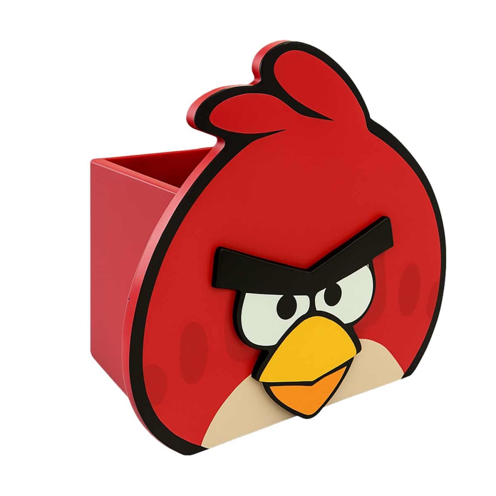 Pot à crayons angry birds en bois