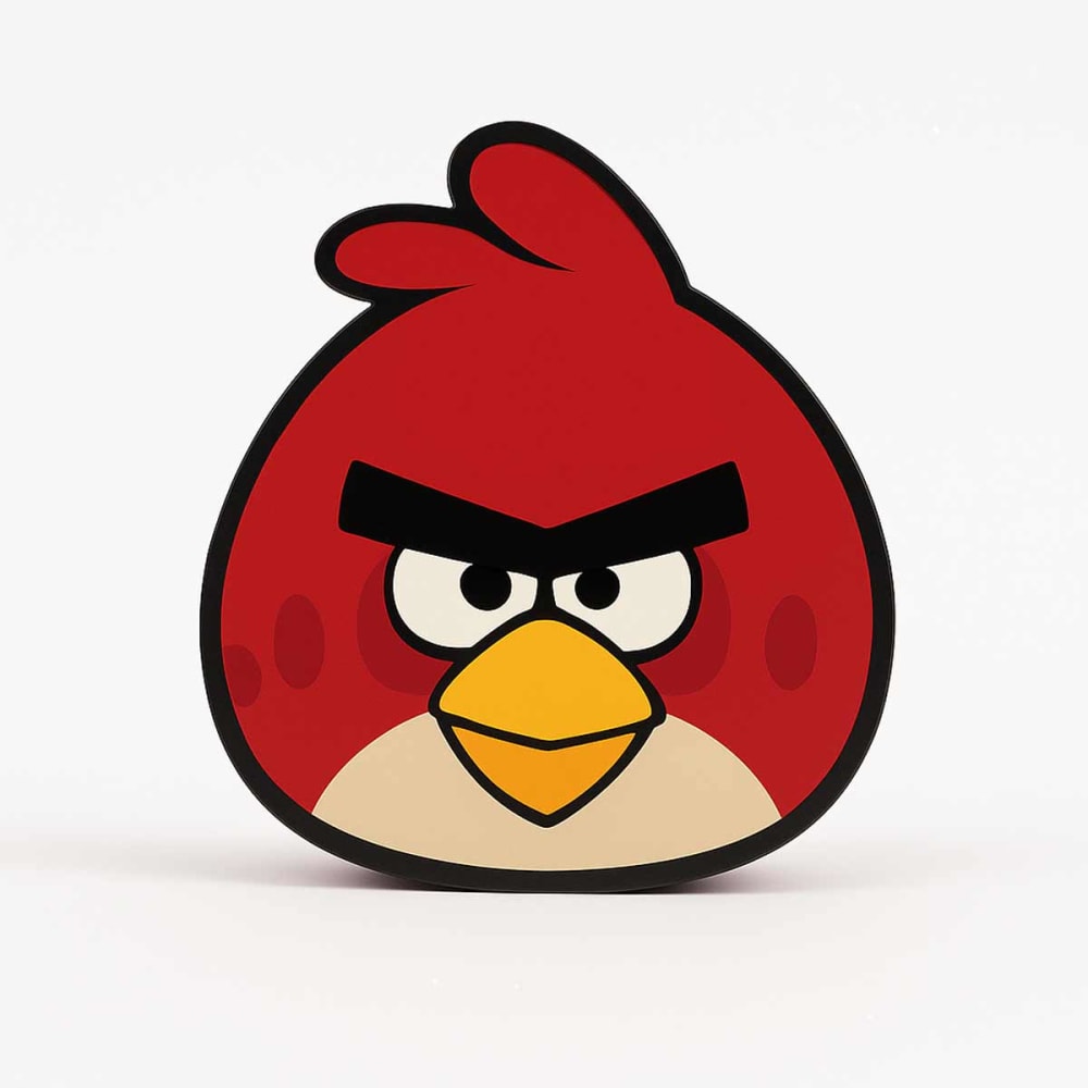 Pot à crayons angry birds en bois — vue 4