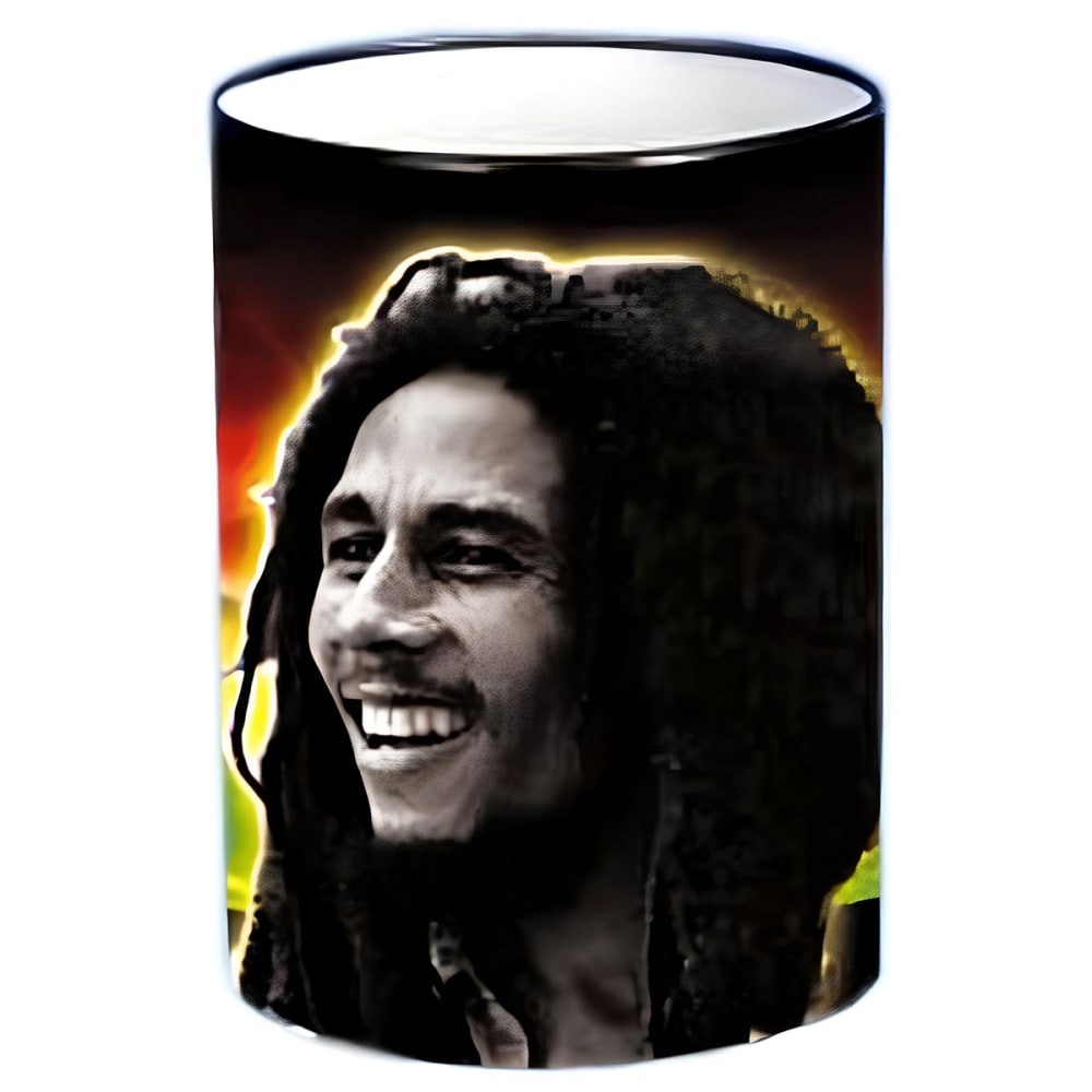 Pot à stylos métallique bob marley