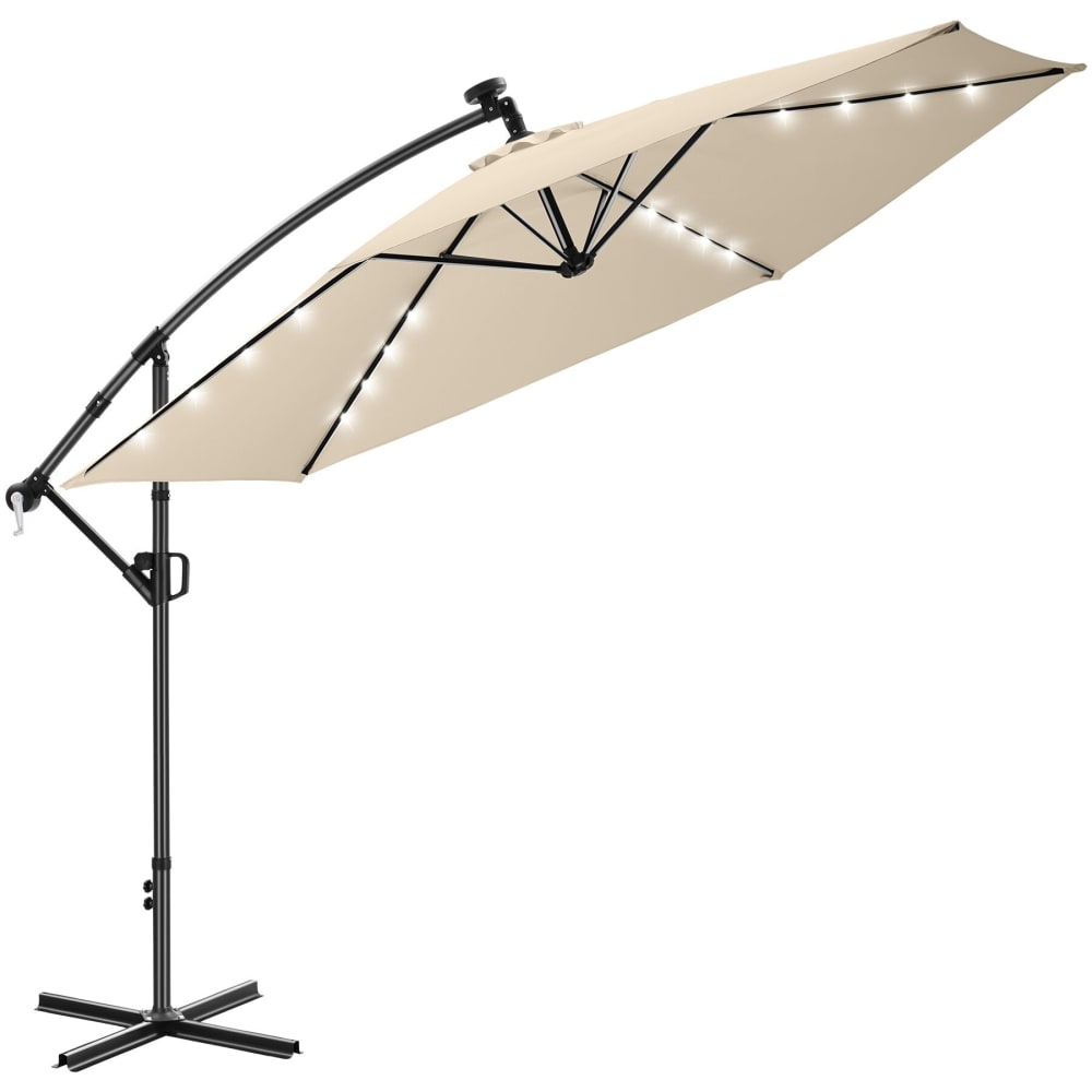 Parasol pied central x m, orientable 360°