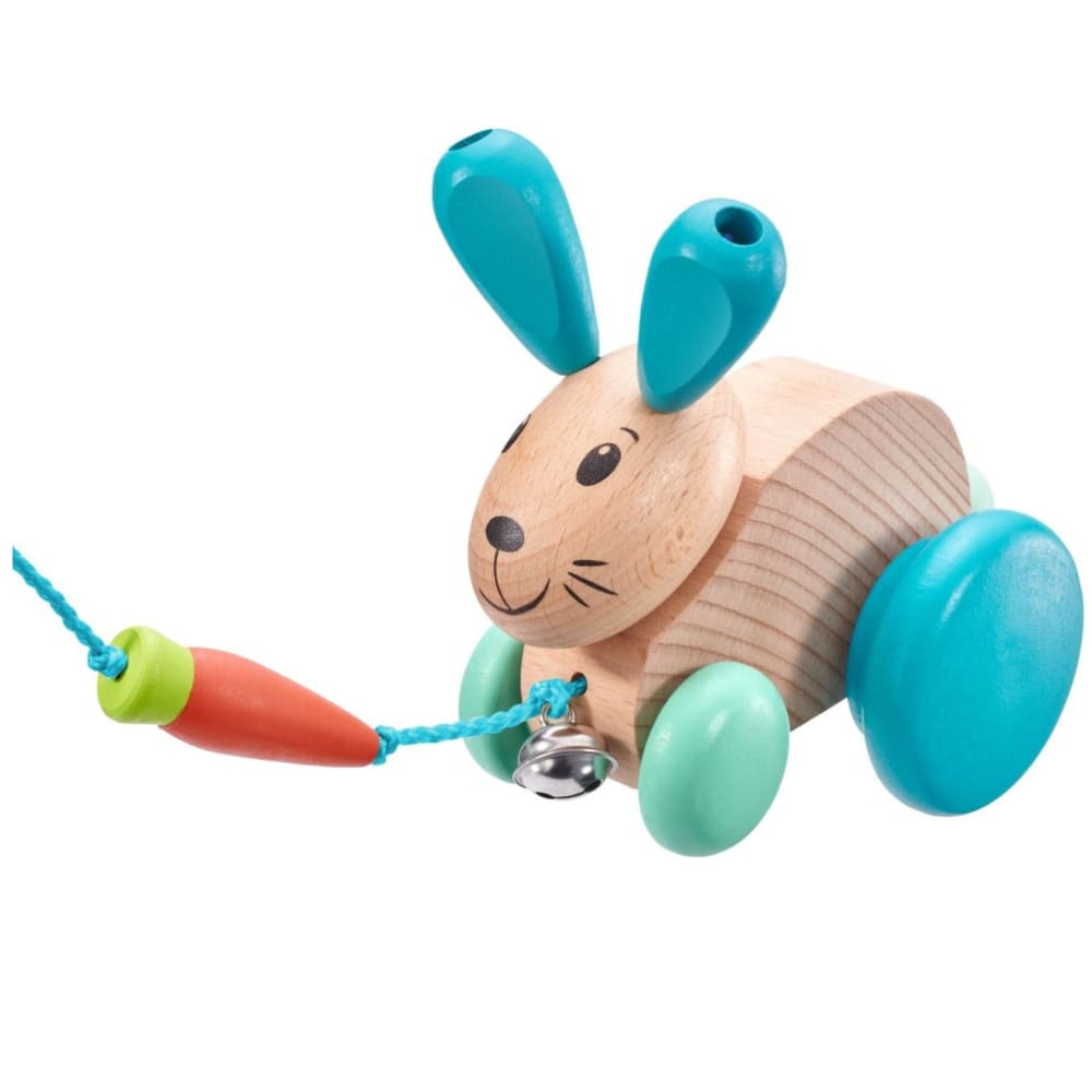 Selecta Henny Hoppel, Holzhase nachziehen BLAU HOLZ Baby