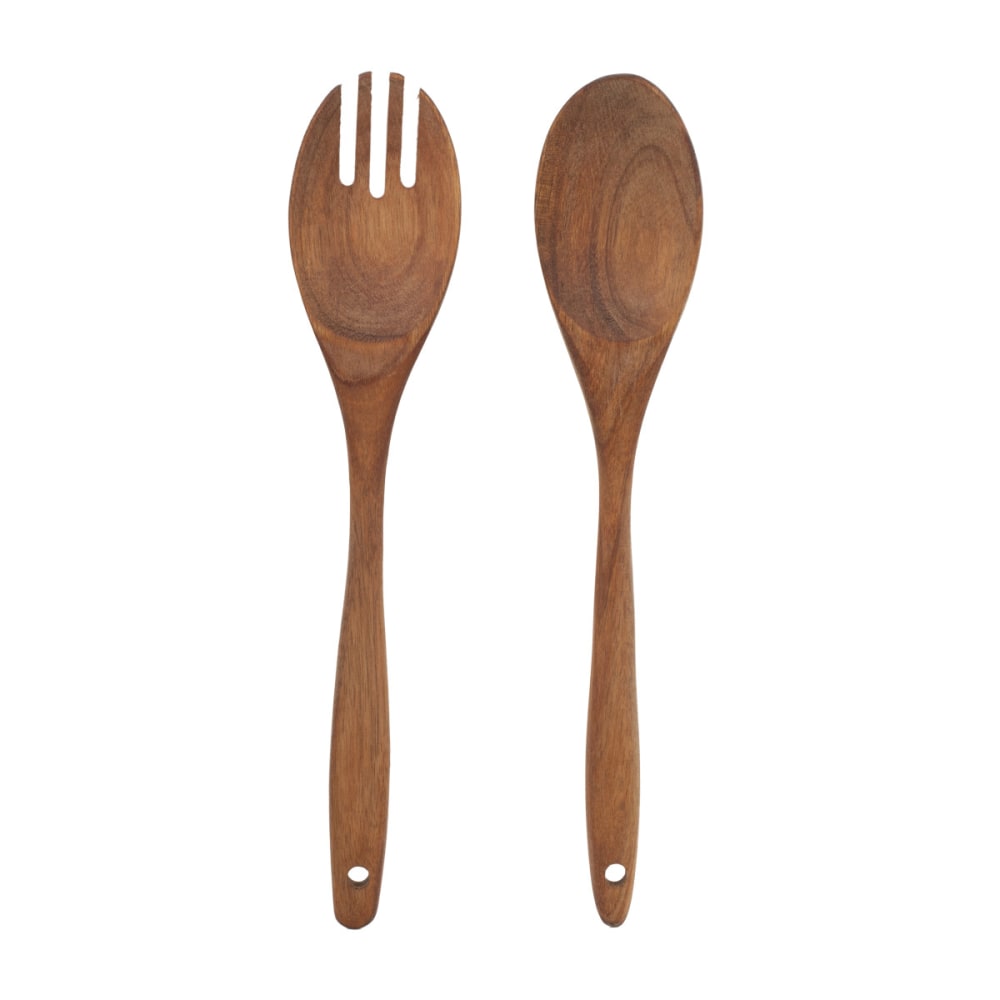 Couverts à salade en acacia huilé - bois