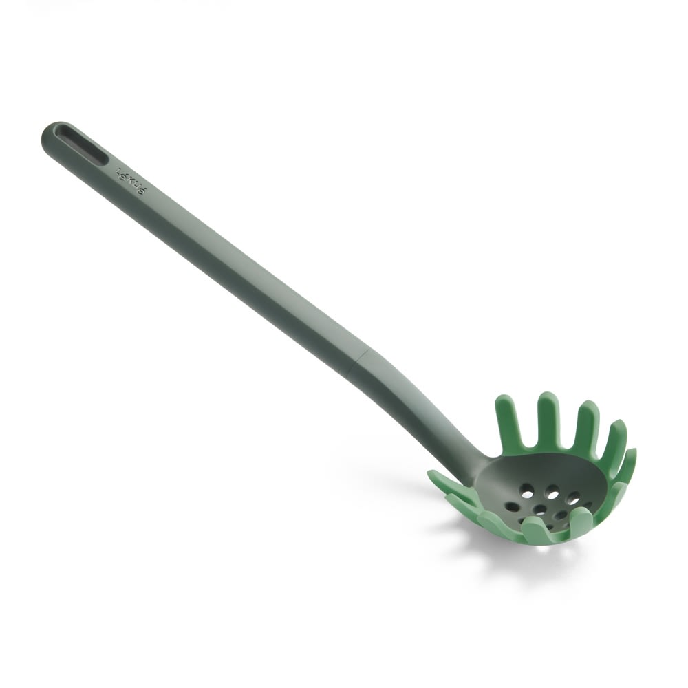 Cuillère à pates gris en silicone