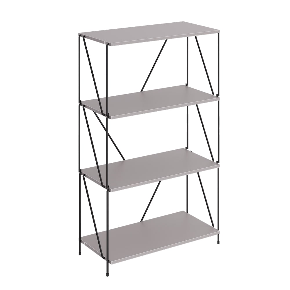 Étagère à livres gris/noir 60x102.5cm Étagère à livres gris/noir 60x102.5cm