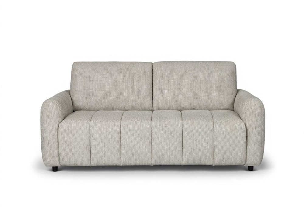 Canapé convertible express 3 places en tissu beige Canapé convertible express 3 places en tissu beige
