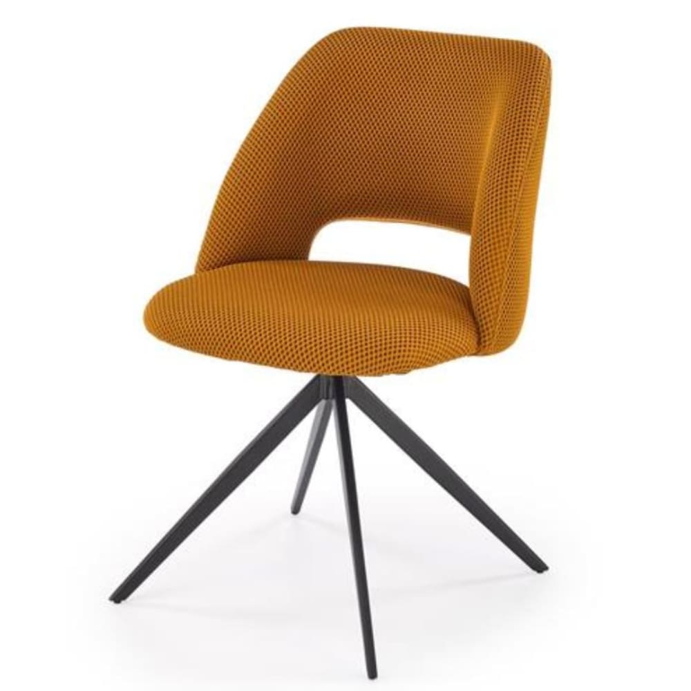 MSO Gelber Designerstuhl mit 180° Drehgelenk style modern Gelb Stoff