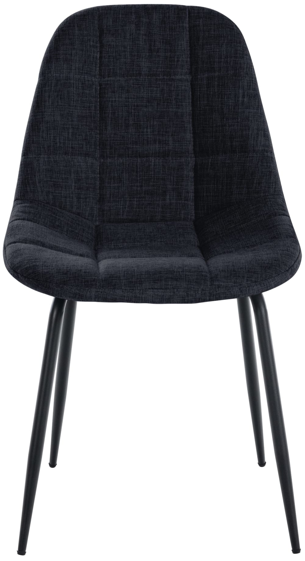 Esszimmerstuhl mit Sitz aus Stoff schwarz - Maisons Du Monde