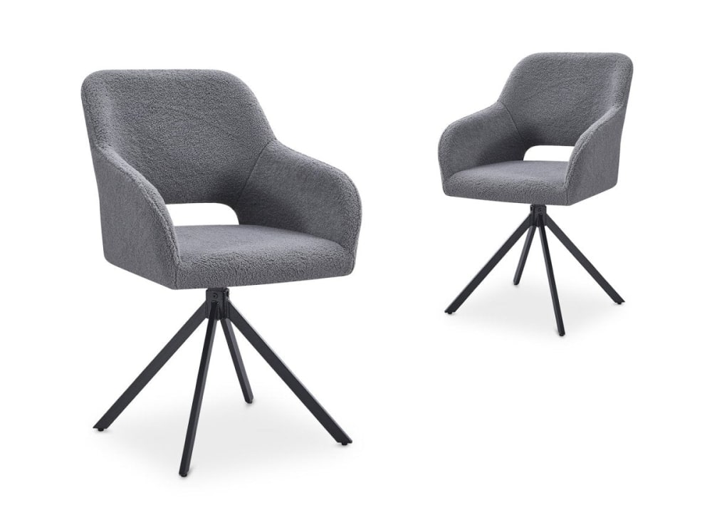 Lot de 2 chaises pivotantes - design