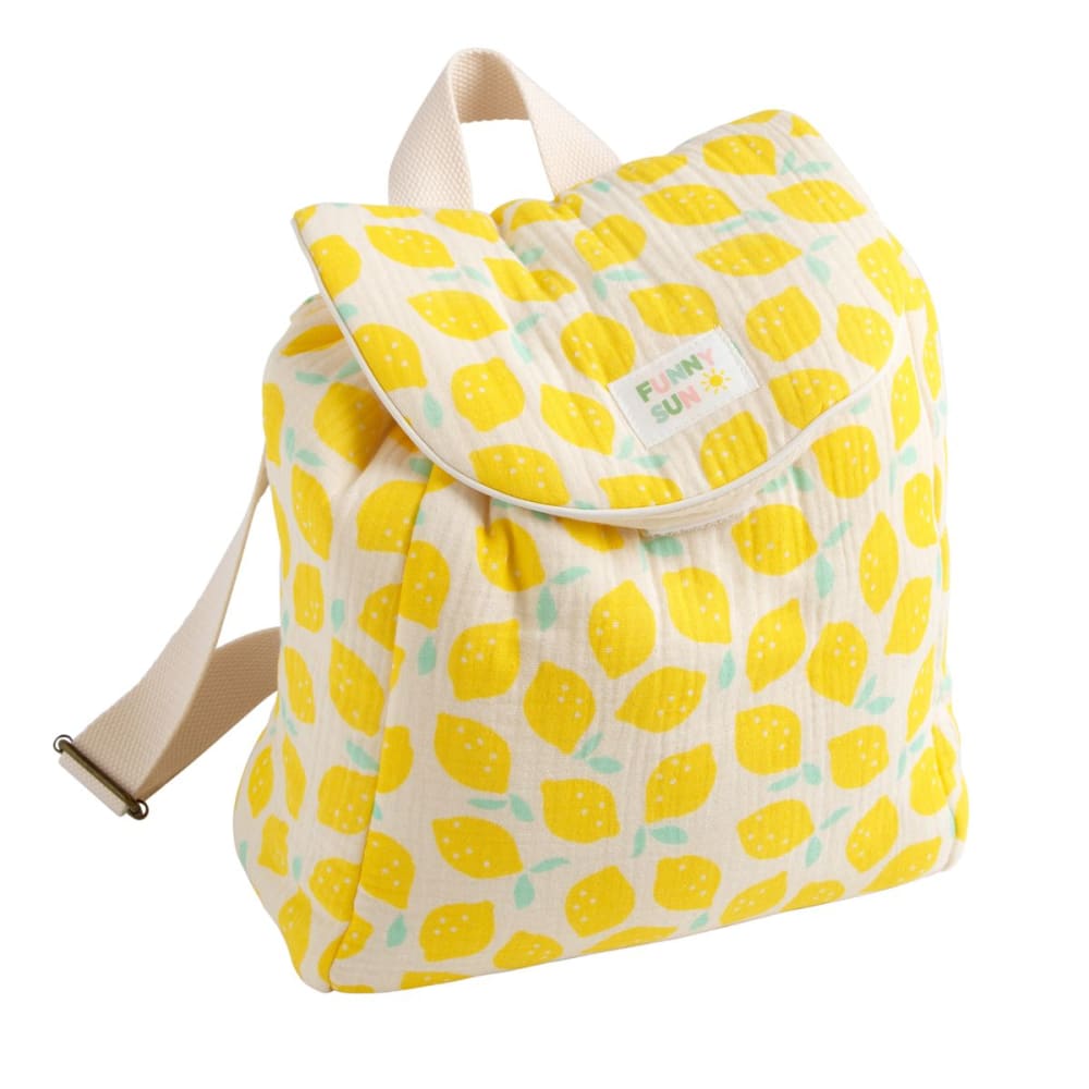 Sauthon Kindergartenrucksack aus Baumwolle Gelb Baumwolle