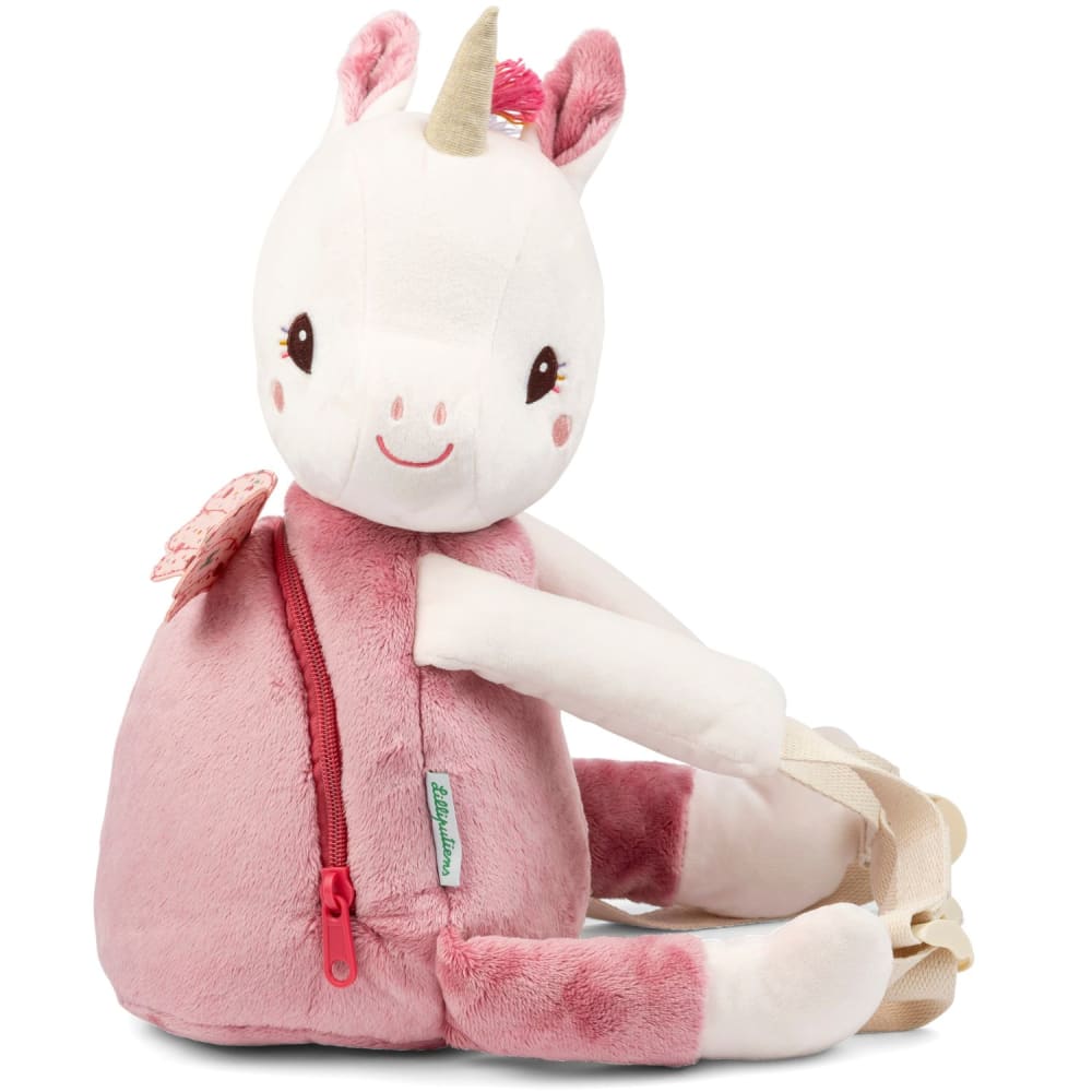 Lilliputiens Weicher rucksack Lena das Einhorn Rosa Pes - Polyester