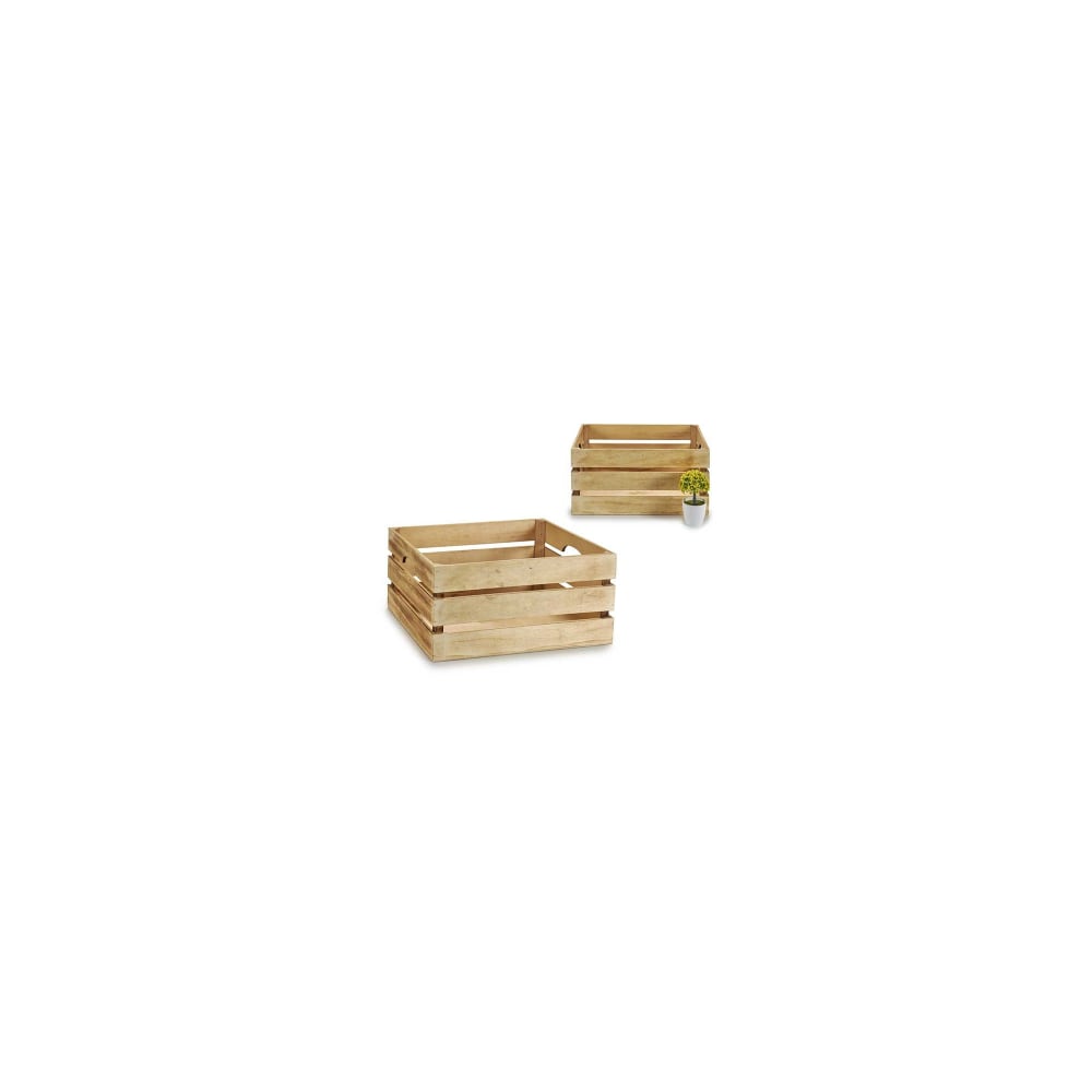 Caisse en bois style caisse à fruits — vue 3