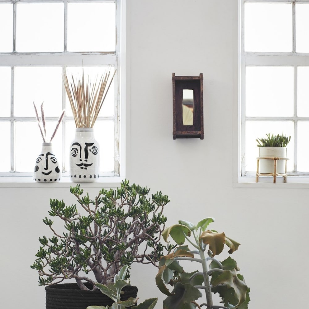 Face vase Keramik Ecru 16X16 - Maisons Du Monde