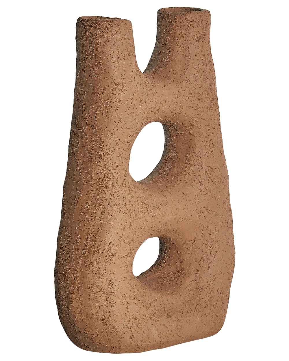 Vase à fleurs 27 cm grès marron