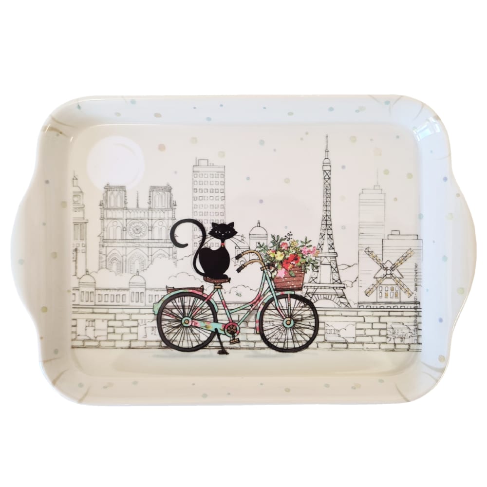 Mini plateau rectangulaire un chat à paris Mini plateau rectangulaire un chat à paris