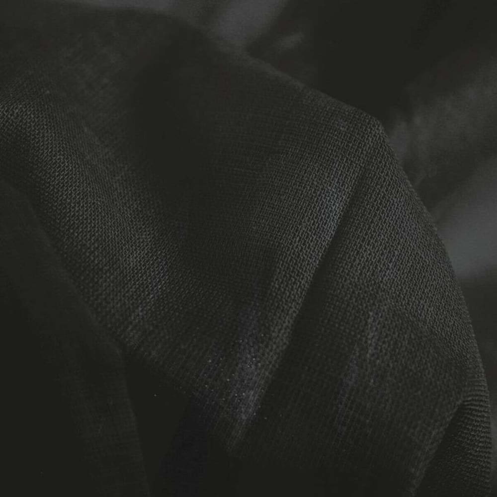 The Deco Factory Gardine Baumwolle Schwarz 105x250 Schwarz Baumwolle