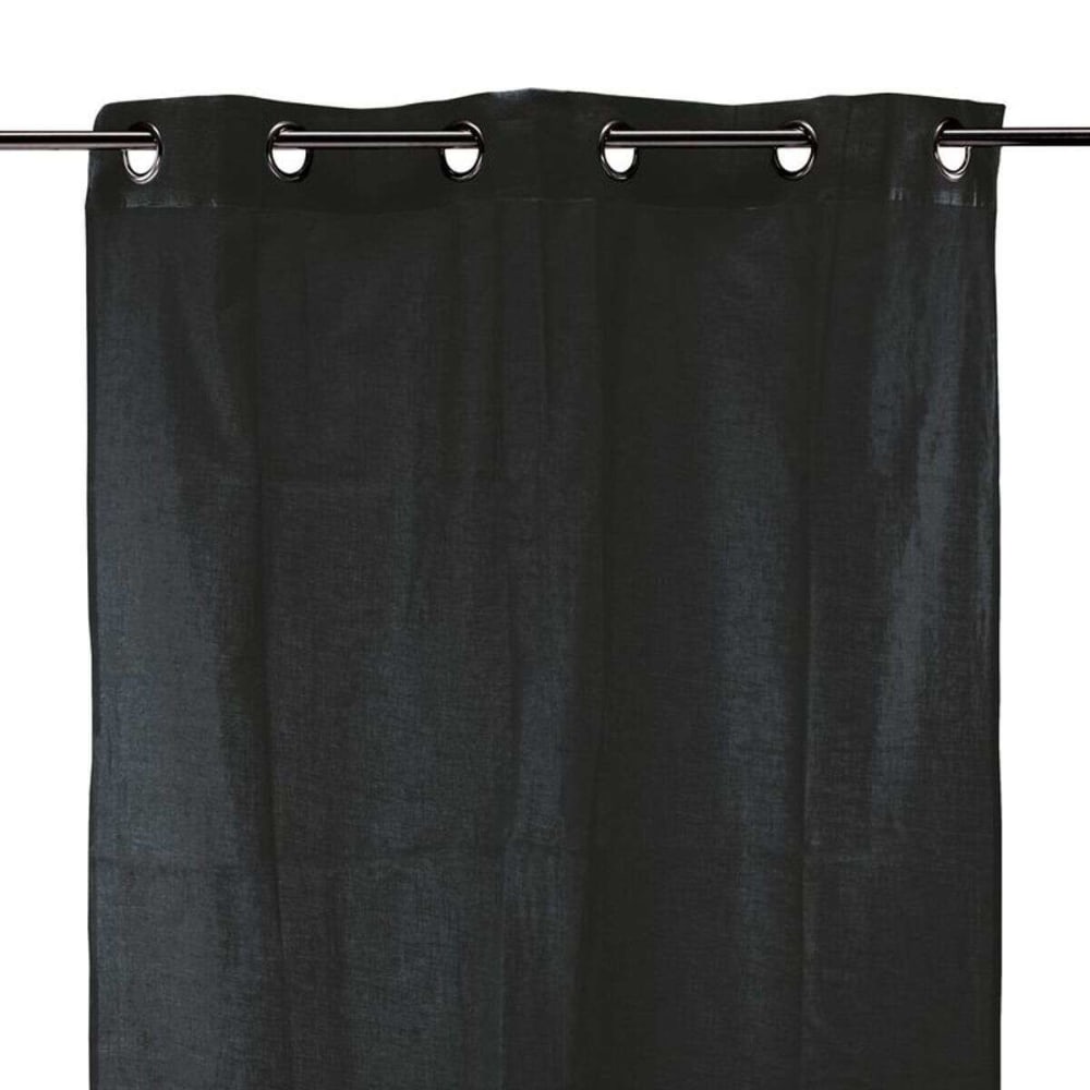 Gardine Baumwolle Schwarz 105x250 - Maisons Du Monde