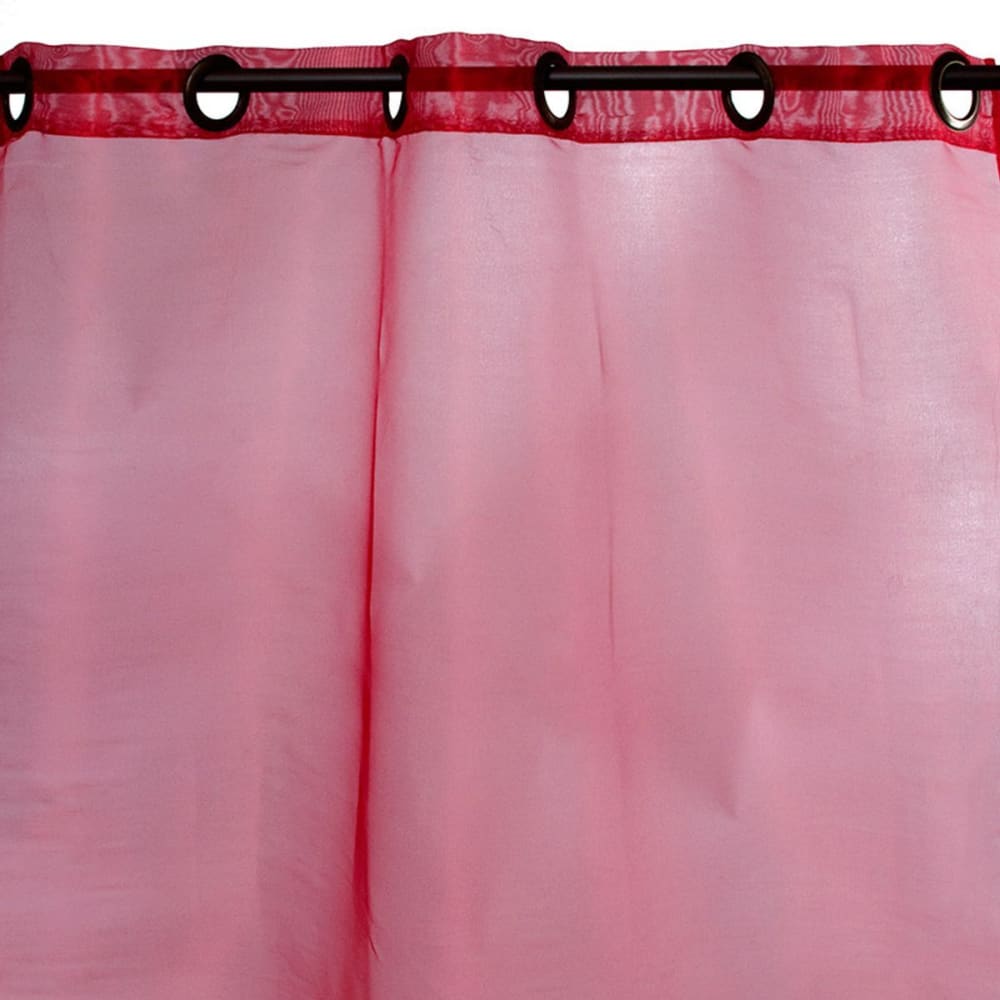 The Deco Factory Gardine Polyester Rot 110x250 style classic chic Rot Pes - Polyester