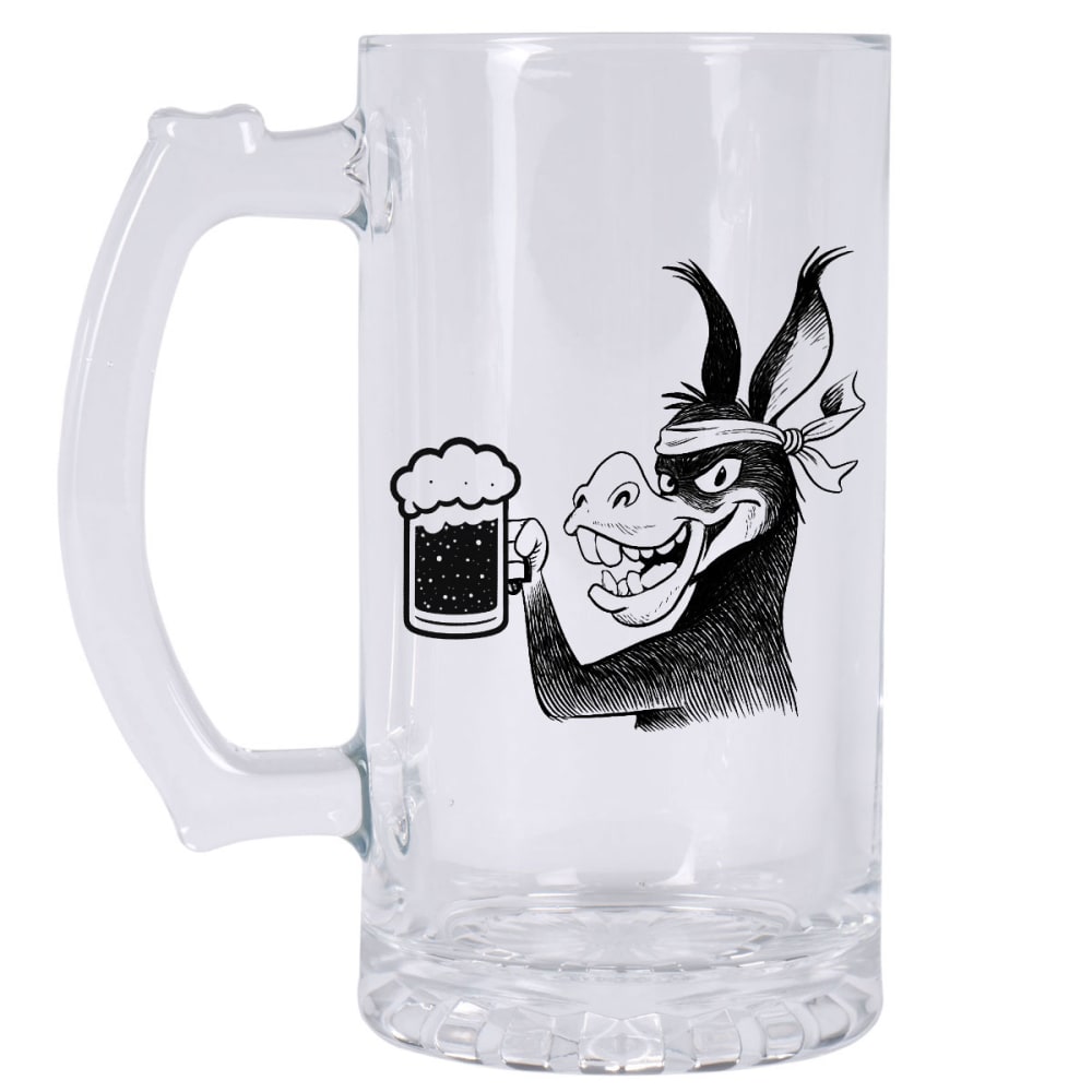 Chope à bière âne corse