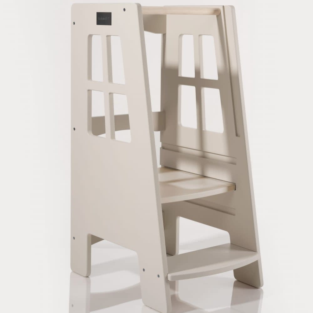 Montessori-Lernturm Extra Safe für Kinder aus Holz - Maisons Du