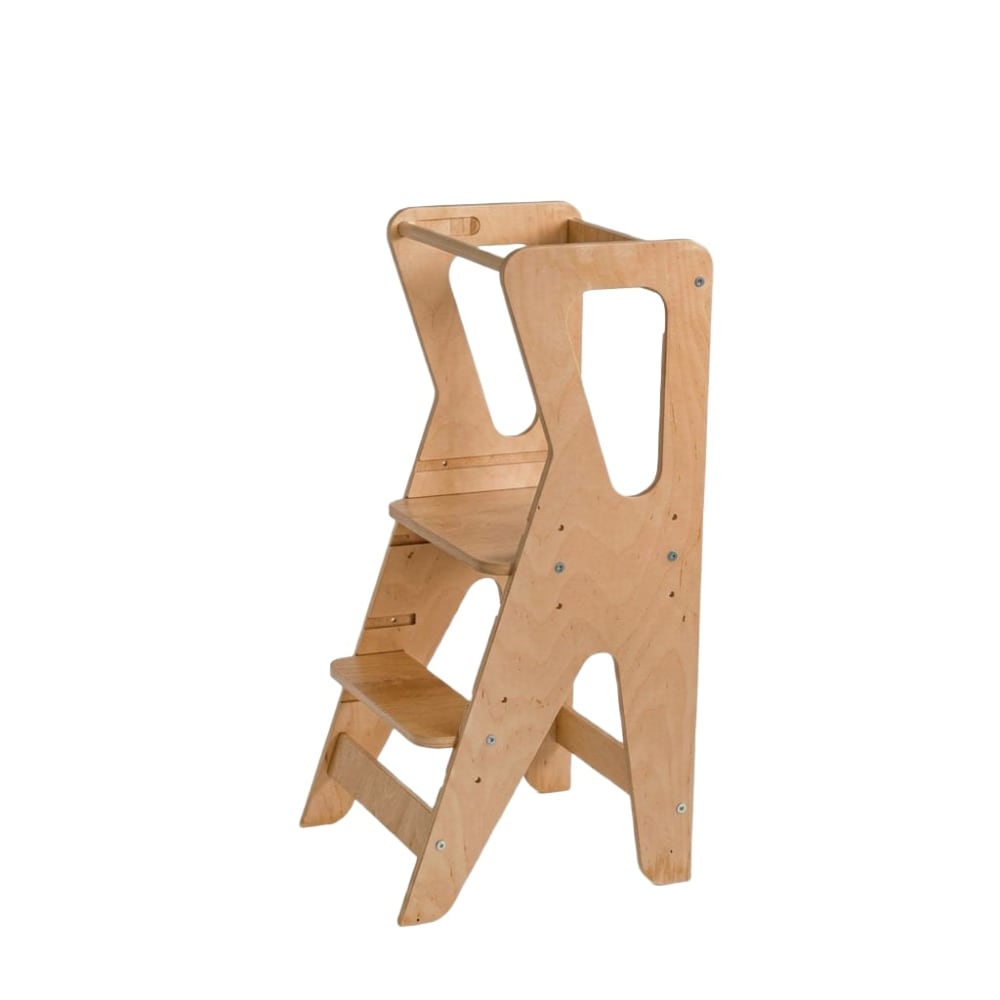 Tour d'apprentissage Montessori réglable pour enfant en bois (Lunatoys) - Couverture