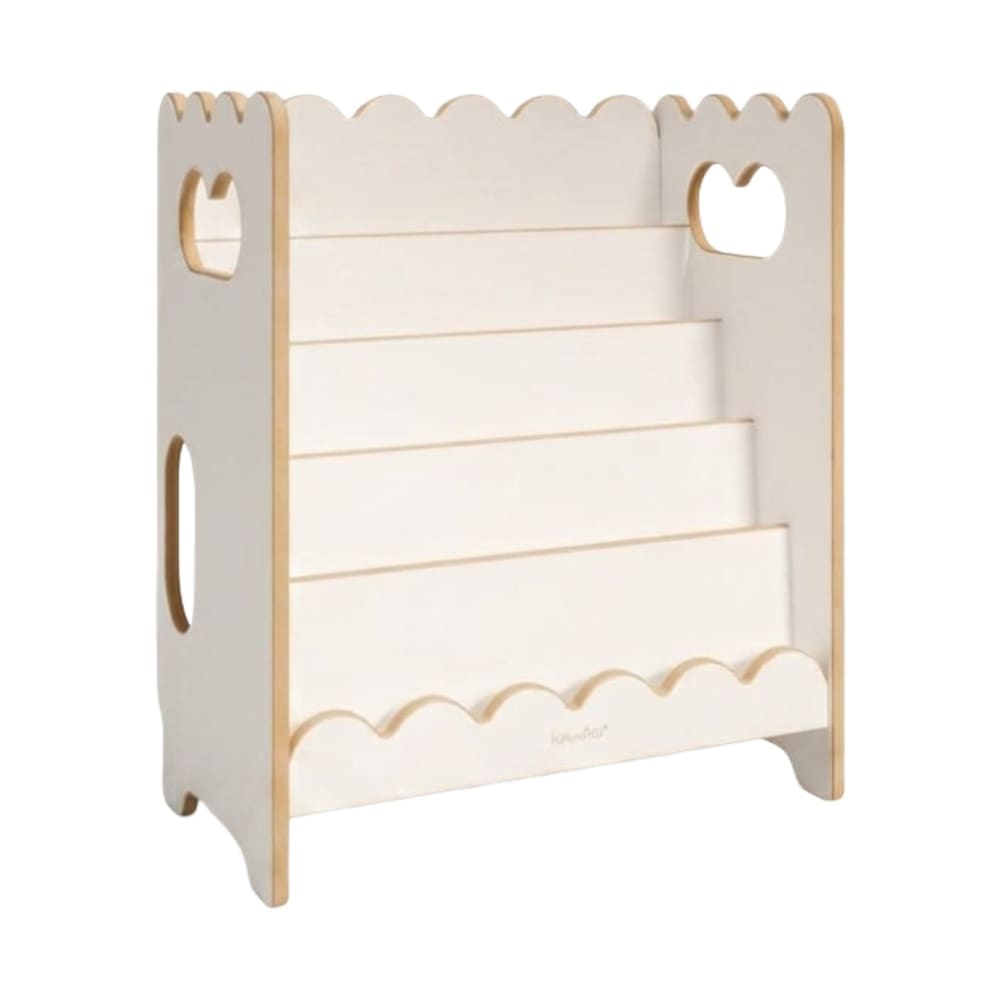 Bibliothèque Montessori mini pour enfant en bois blanc