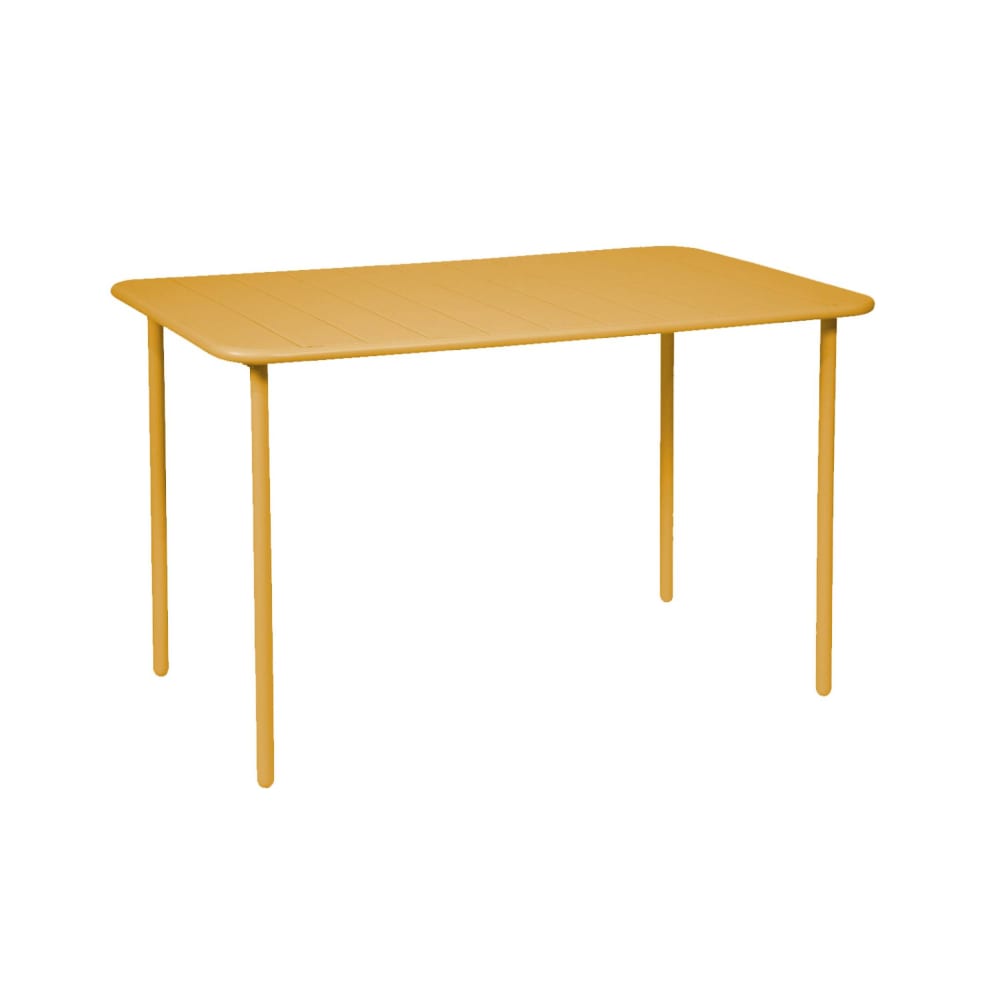 Table de jardin métal - ocre
