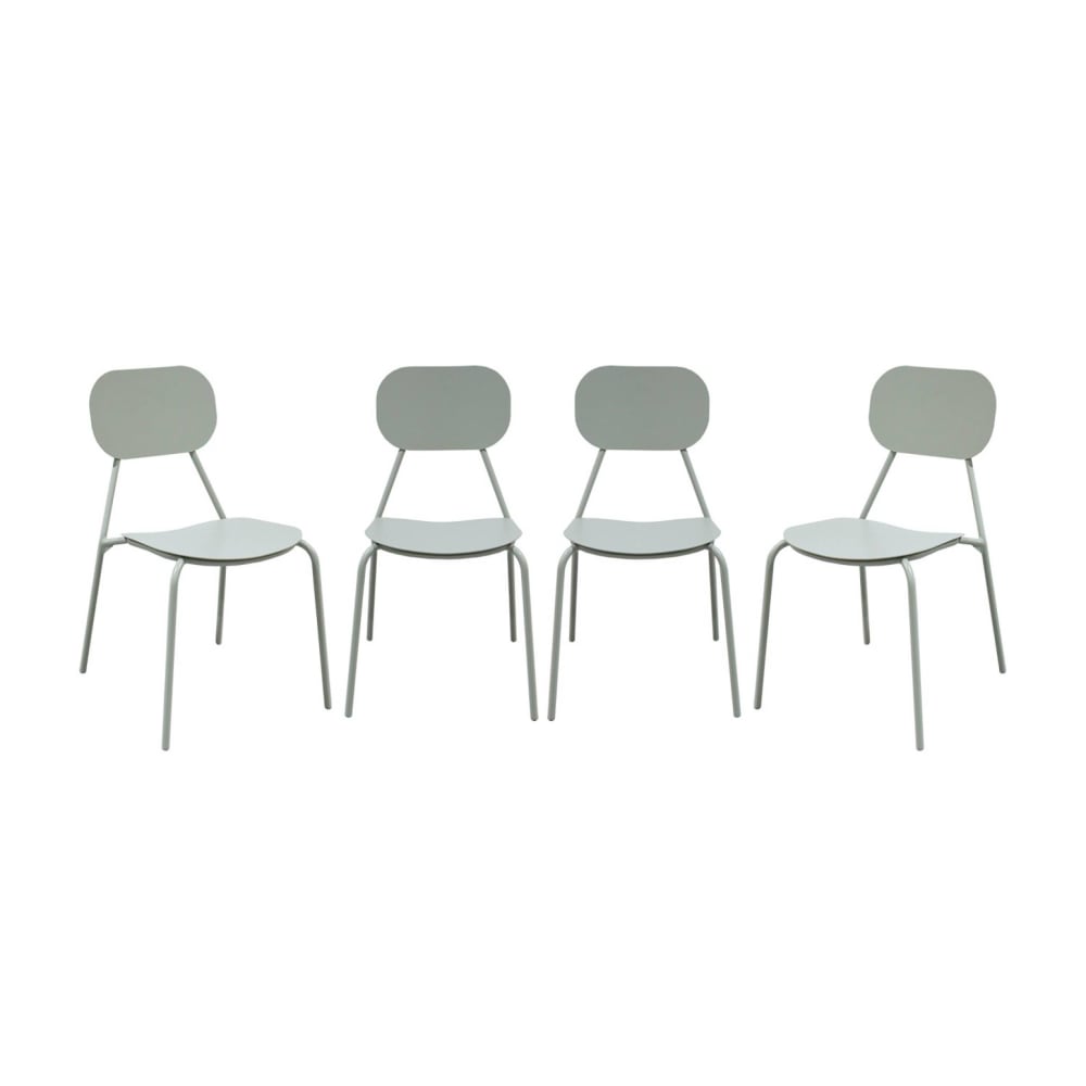 Lot 4 chaises jardin