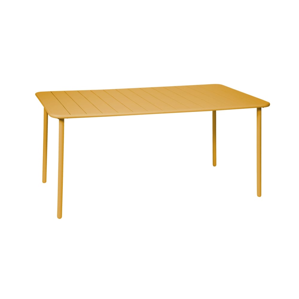 Table de jardin métal - ocre