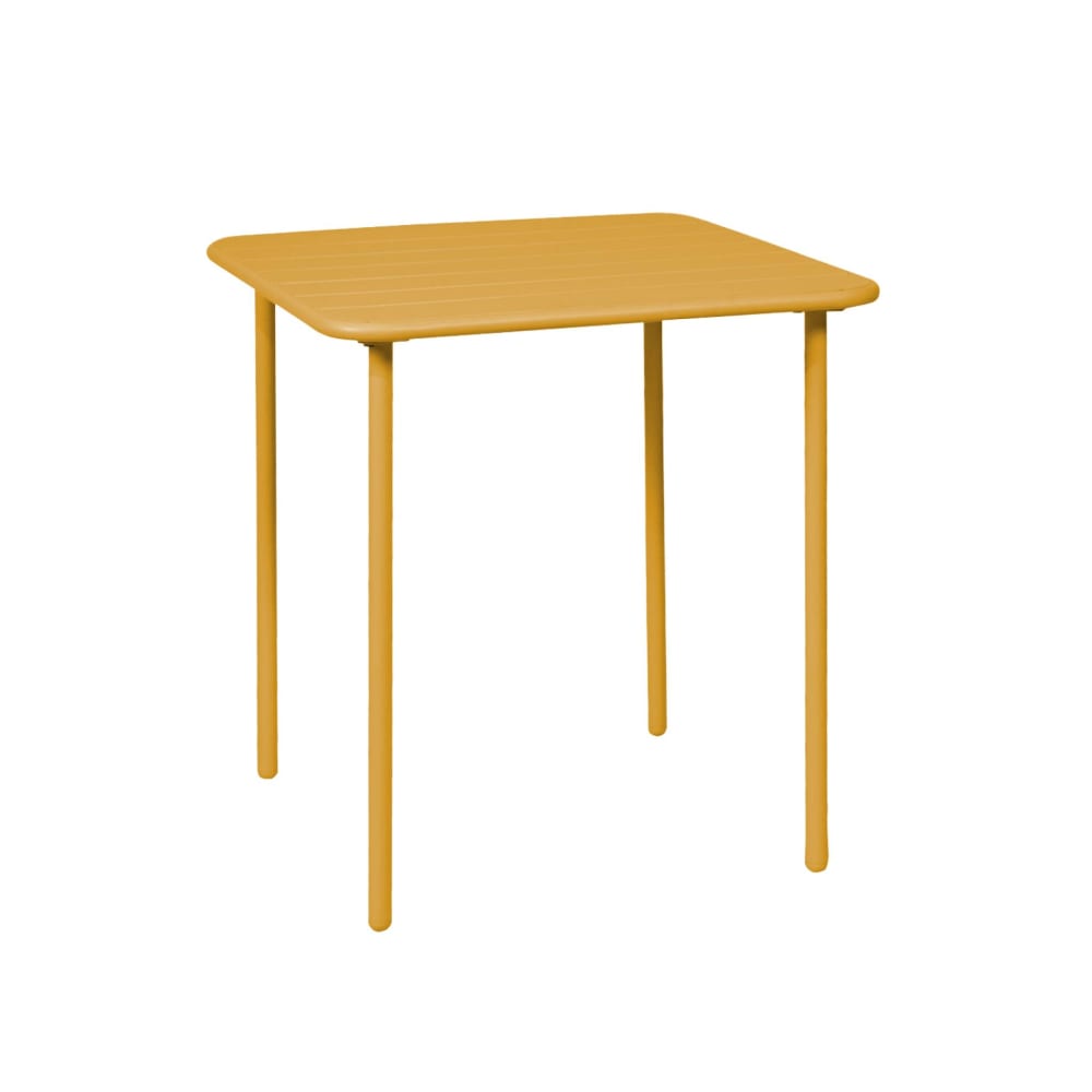 Table de jardin métal - ocre